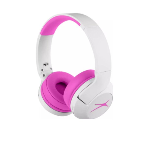 Altec Lansing Kid Safe Wireless ANC Headphone, White/Pink - Picture 4 of 5